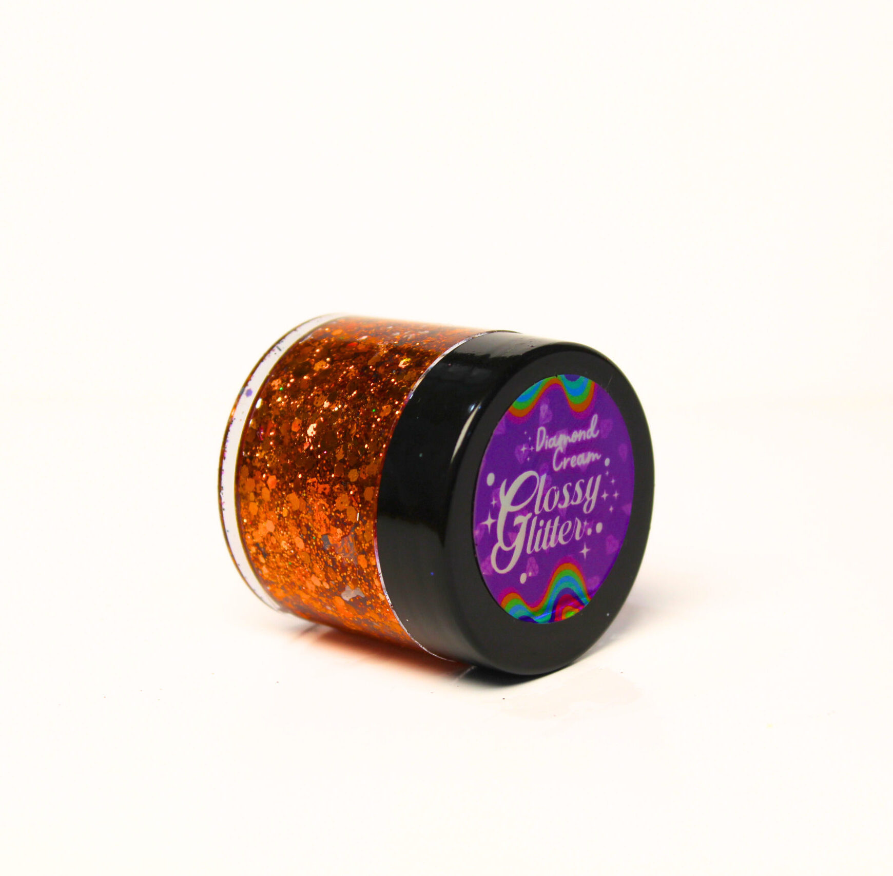 glitter naranja