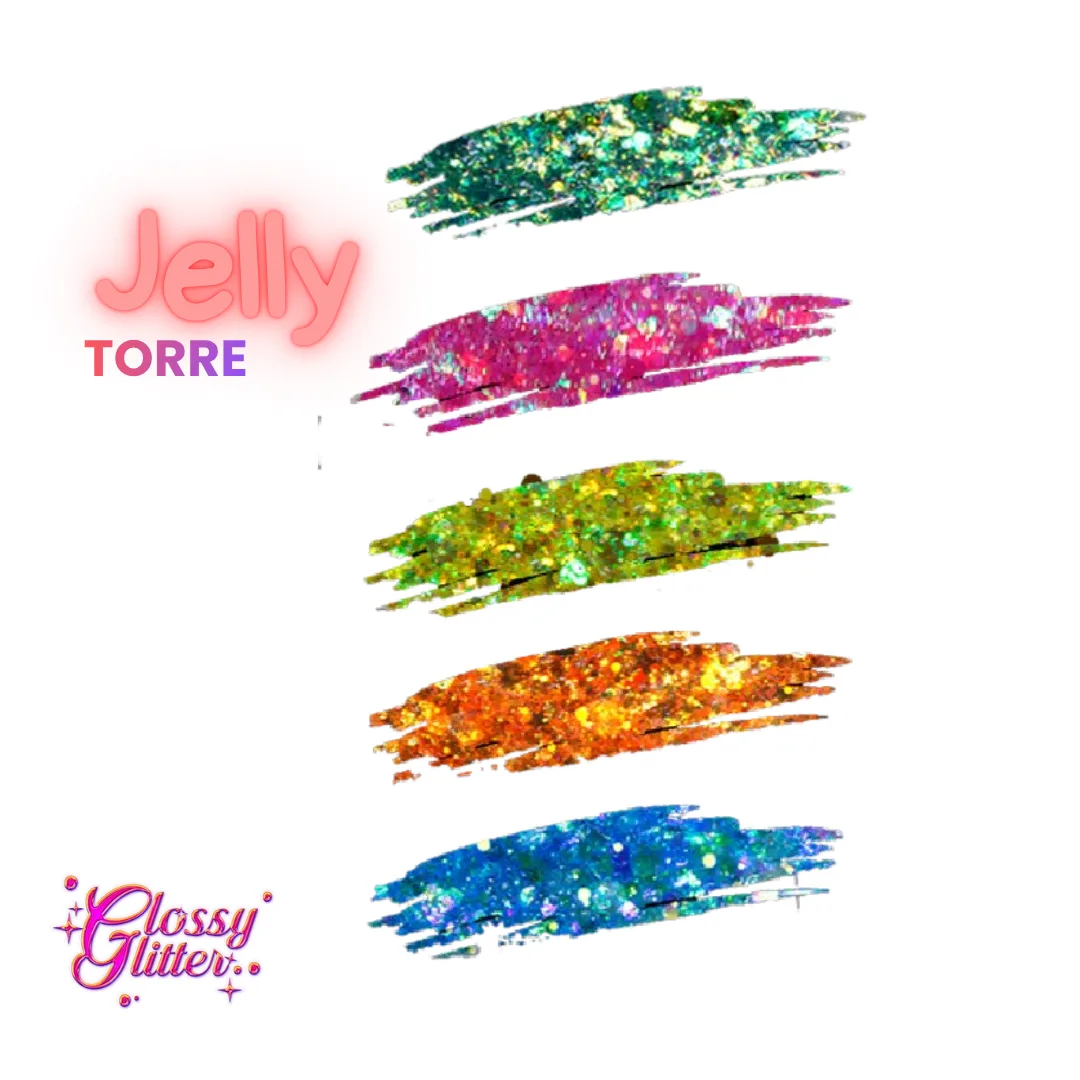 Torre Jelly | Glitter en Gel Glossy Glitter - Imagen 2