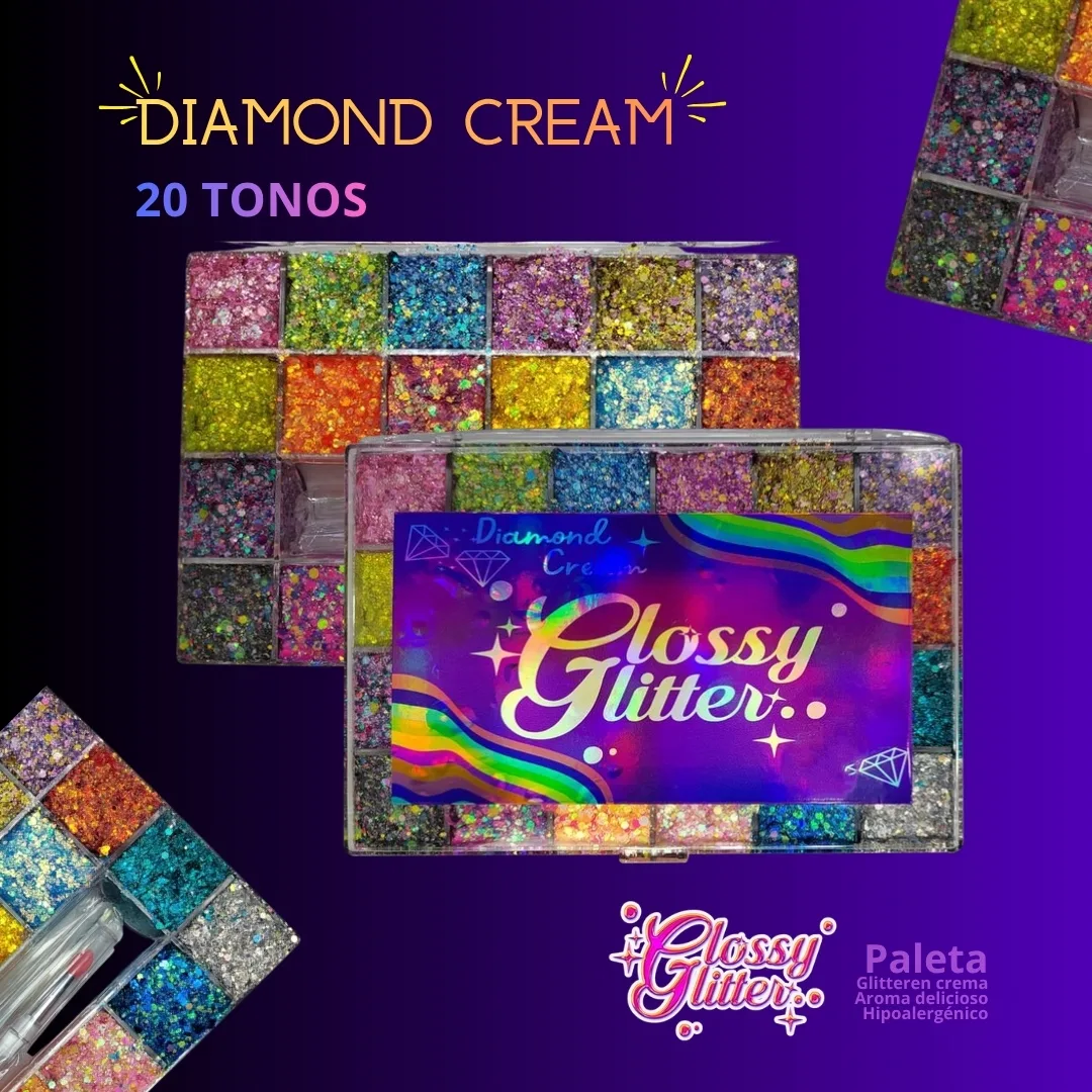 Paleta Glitter en crema | Diamond Cream 20 Tonos - Image 5