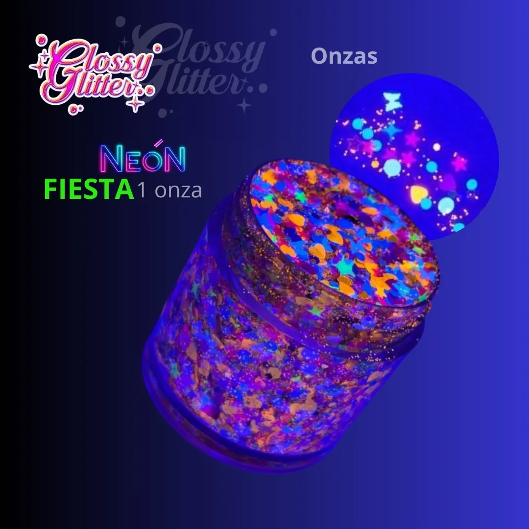 Glitter en Gel Neón Fiesta 1 oz - Image 4