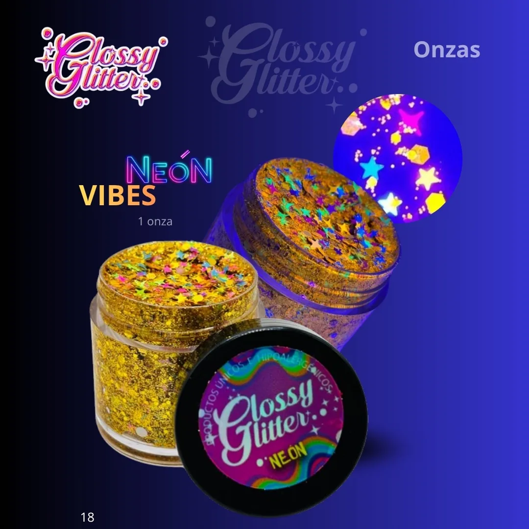 Glitter en Gel Neón Vibes 1 oz - Image 4